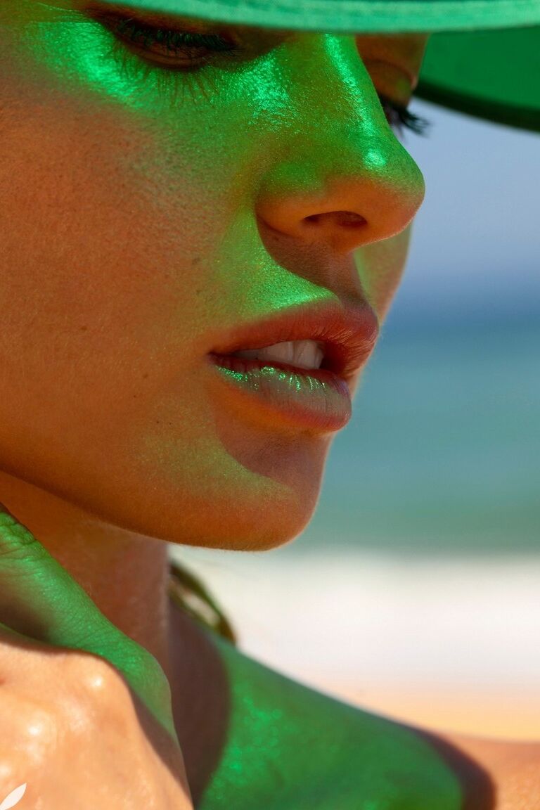 15P Centerfold model Natalia Andreeva shows her great tits while naked at a beach