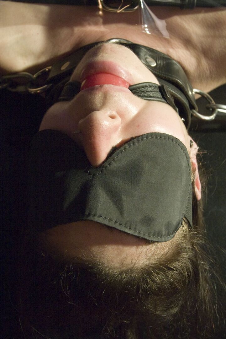 15P Hottie is bound in so much bondage even houdini couldn't get out