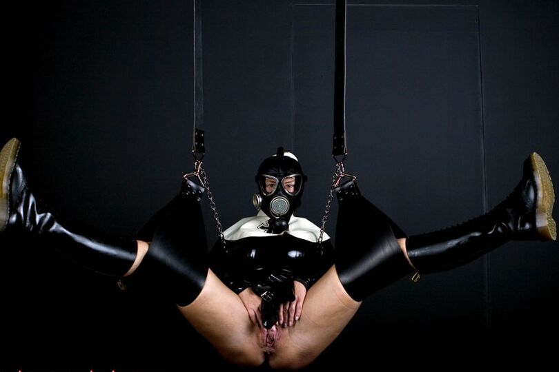 15P Sitting in a deluxe lovechair hanging down from the ceiling of my dungeon
