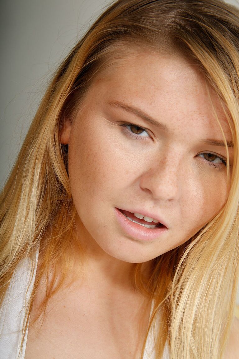 15P Teen plumper Melissa May disrobes while pleasuring a dick in POV mode