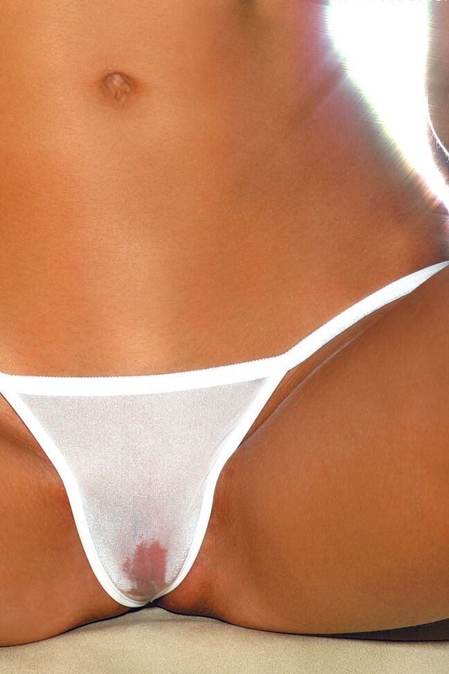 15P Glamorous Cayenne spreads to show her wet white panties and fondles her tits