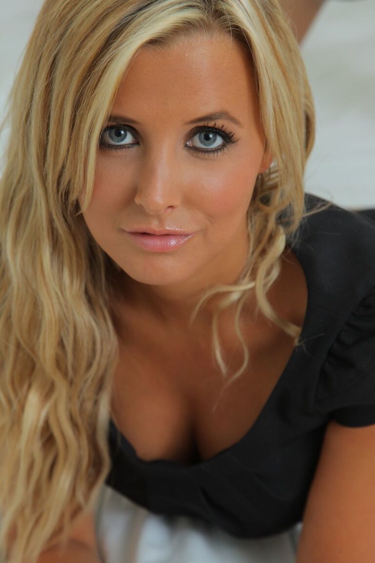 21P Beautiful girl with pretty eyes Rachael F goes topless in sheer pantyhose