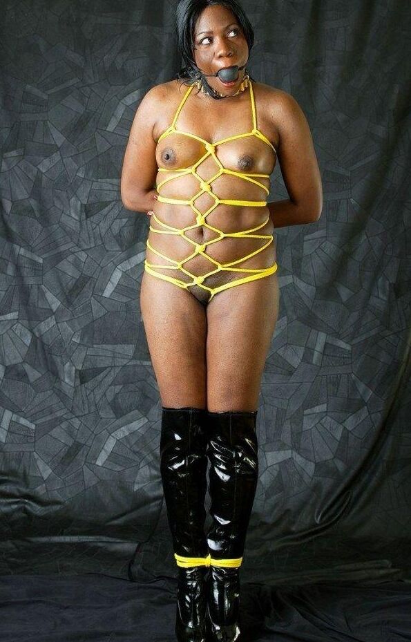 15P Black Fox Fetish Booted Tie up