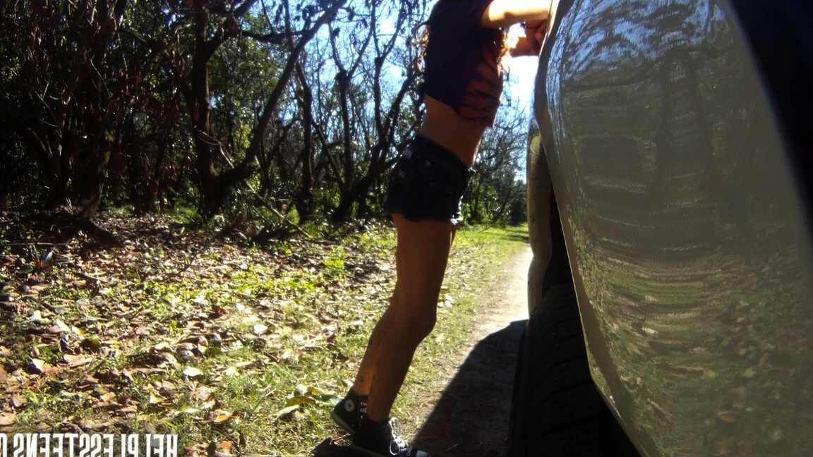 15P Petite teen finds herself tied up and banged in a van after accepting a ride