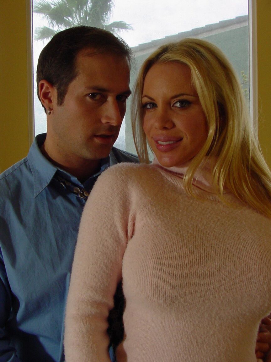 21P Blonde MILF with huge fakes Bridgette Kerkove gets railed on a couch