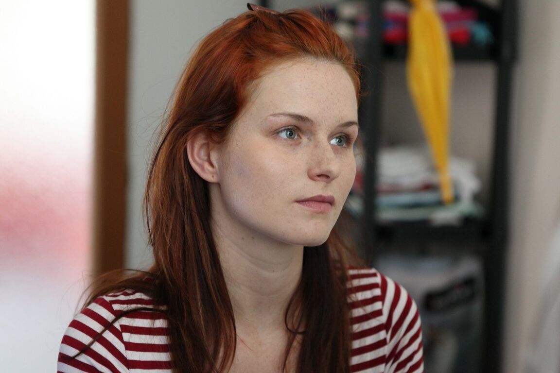 21P Slender ginger giving mind-blowing head and tasting fresh spunk