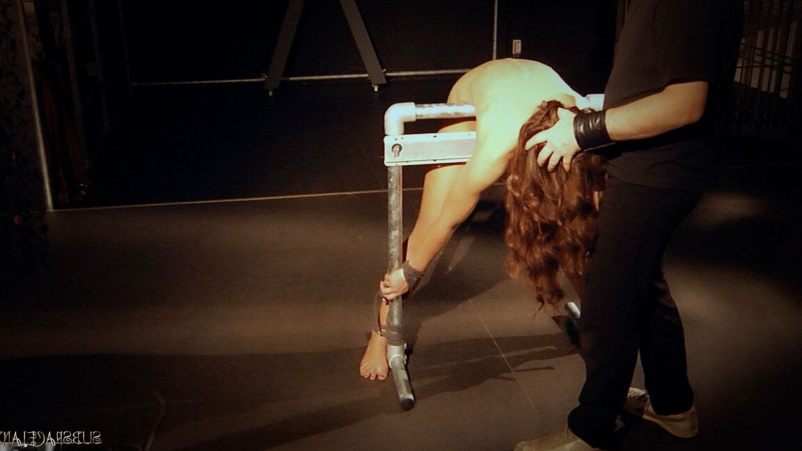 21P Tied up Julie Skyhigh gets stripped and brutally toyed by her master