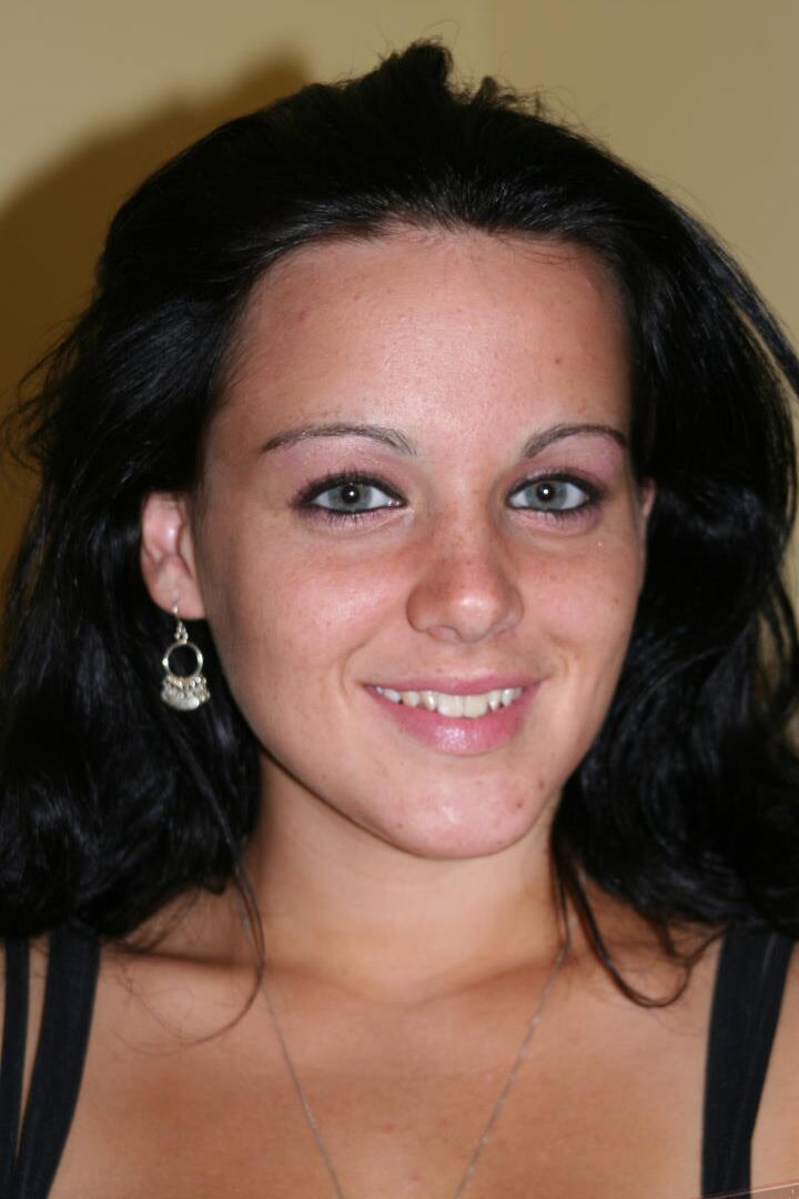 16P Brunette first timer cups big naturals before parting her tight slit