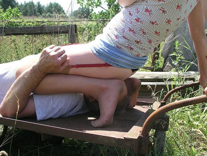 15P Beneath Her Panties and breast smothering