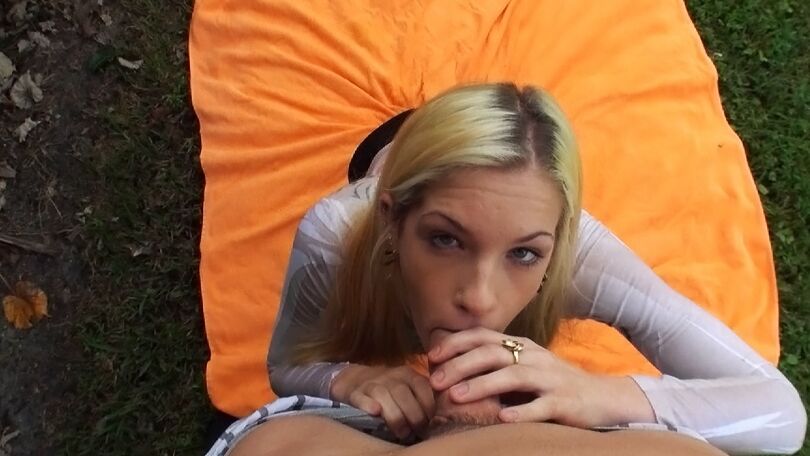 16P Clothed homeless girl sucks off a cock in POV mode to feed her bad habits