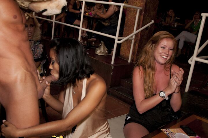 10P Bachelorette party gets wild and crazy when ladies start blowing male dancers