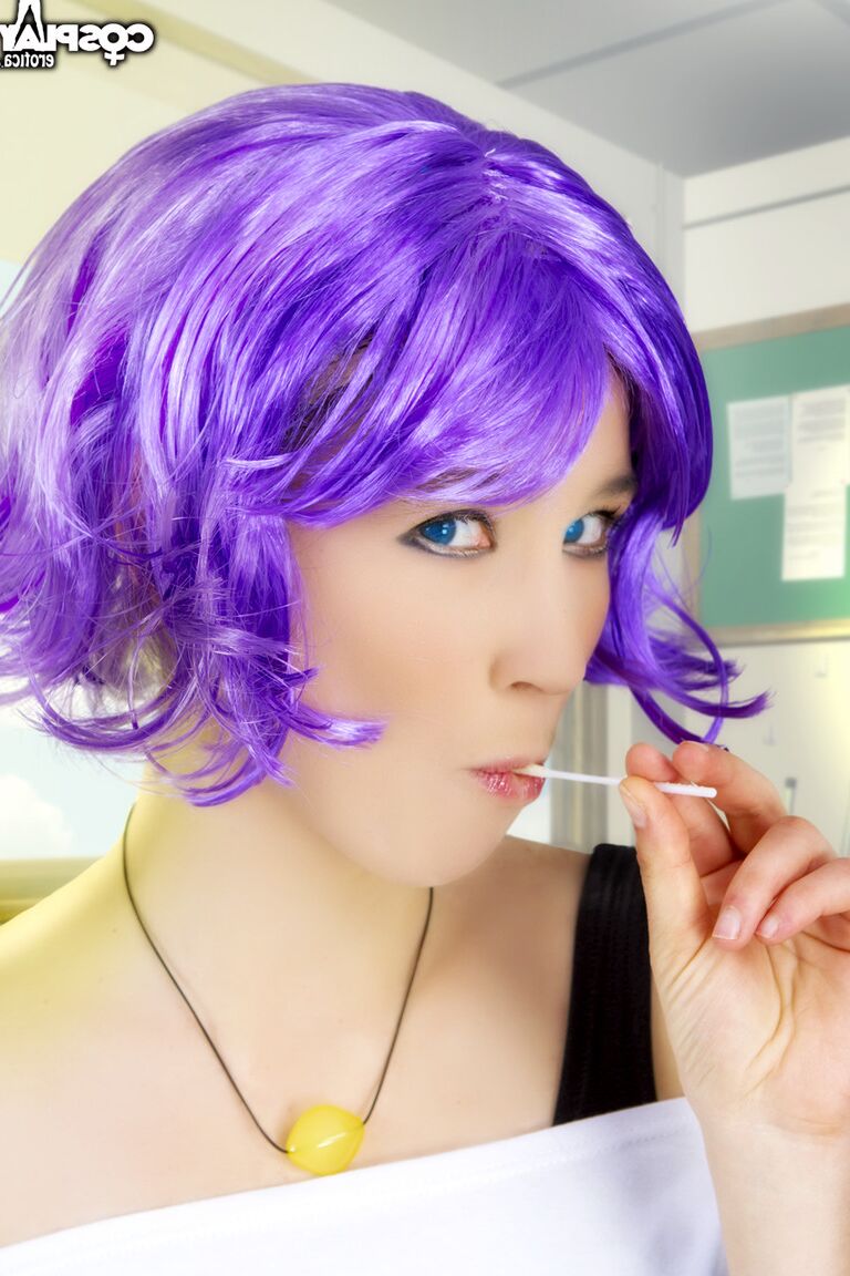 12P Mizore Rosario Vampiro nu cosplay