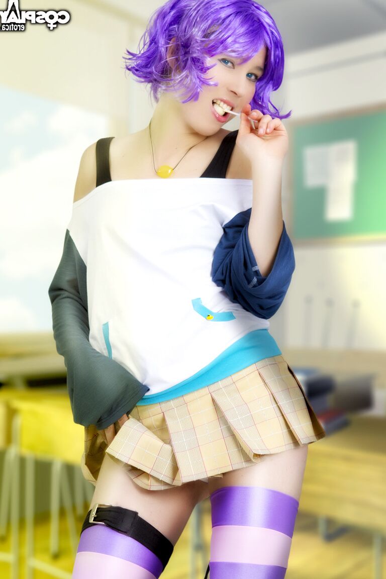 12P Mizore Rosario Vampiro nu cosplay