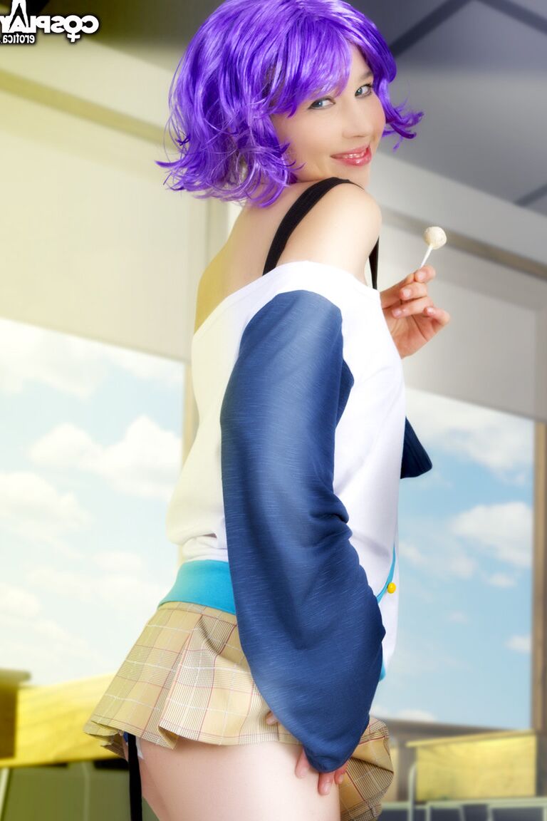 12P Mizore Rosario Vampiro nu cosplay