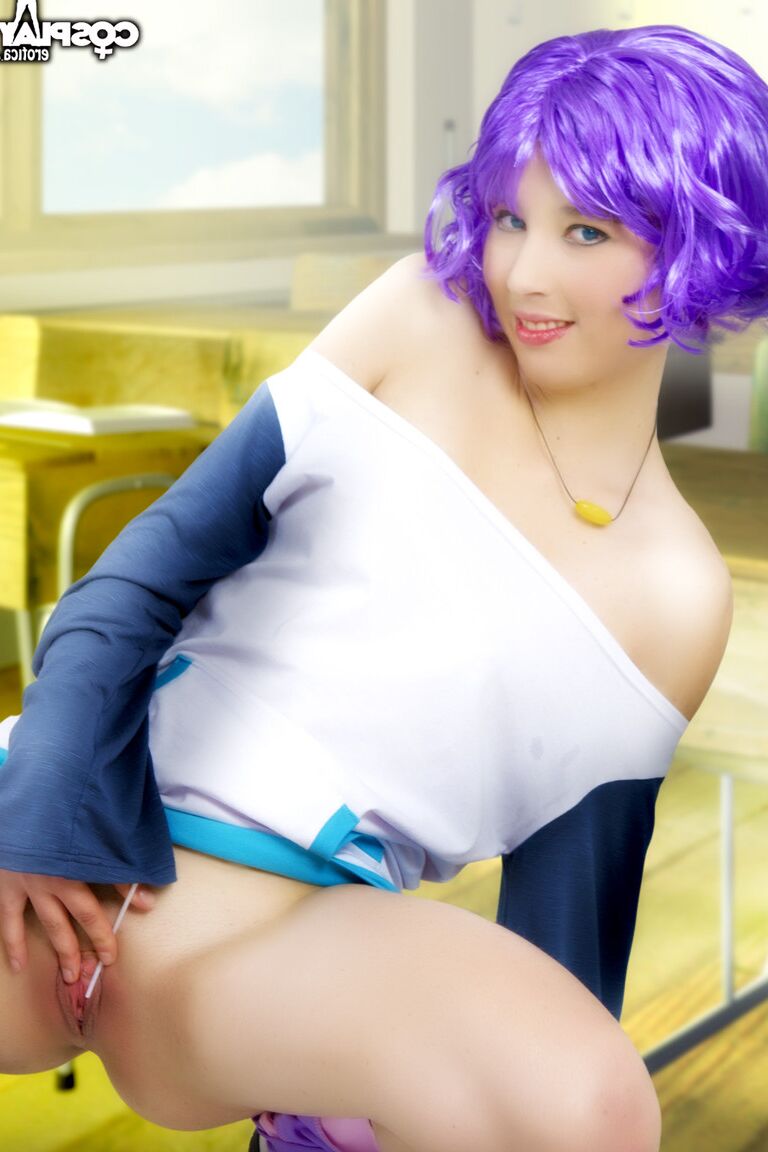 12P Mizore Rosario Vampiro nu cosplay