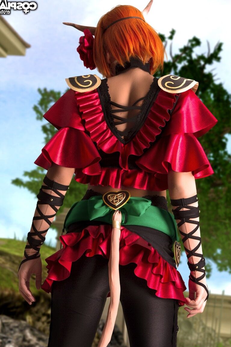 12P Cosplay Erótica Mithra Final Fantasy cosplay nu
