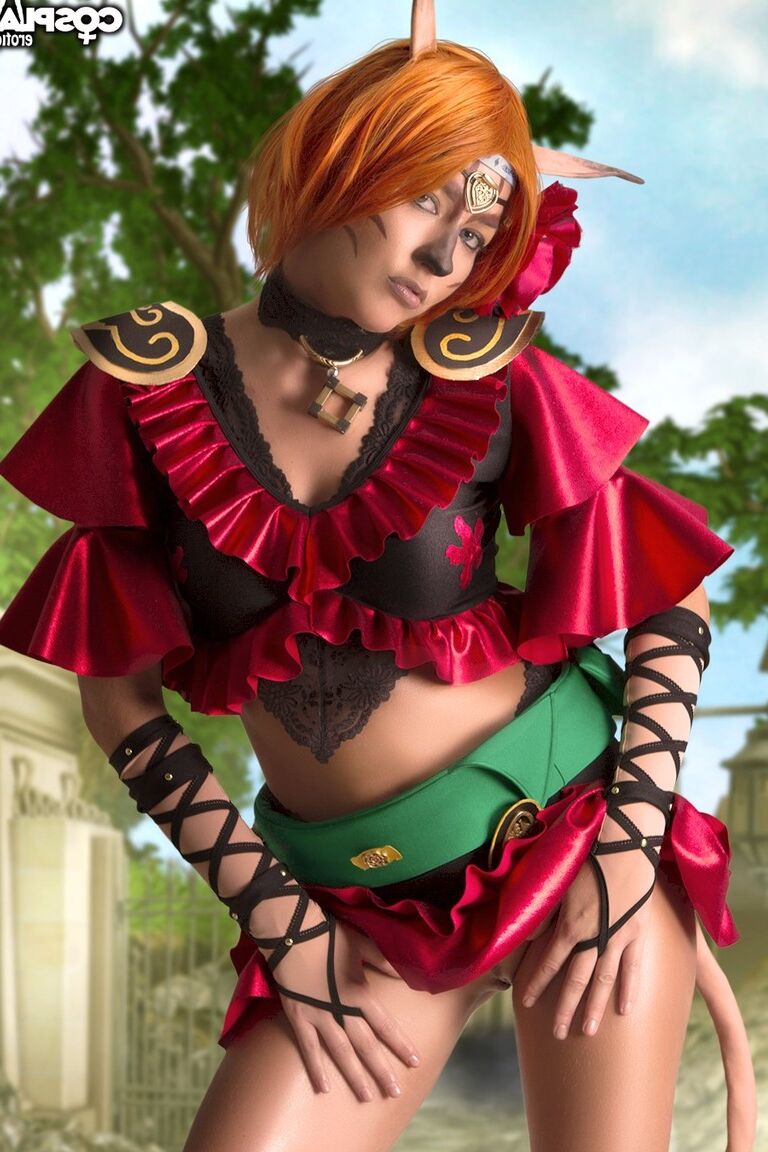 12P Cosplay Erótica Mithra Final Fantasy cosplay nu