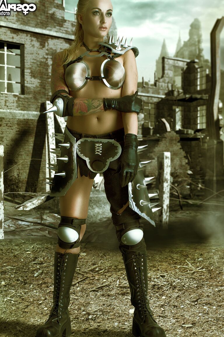 12P Cosplay Erótica Raider Fallout cosplay desnudo