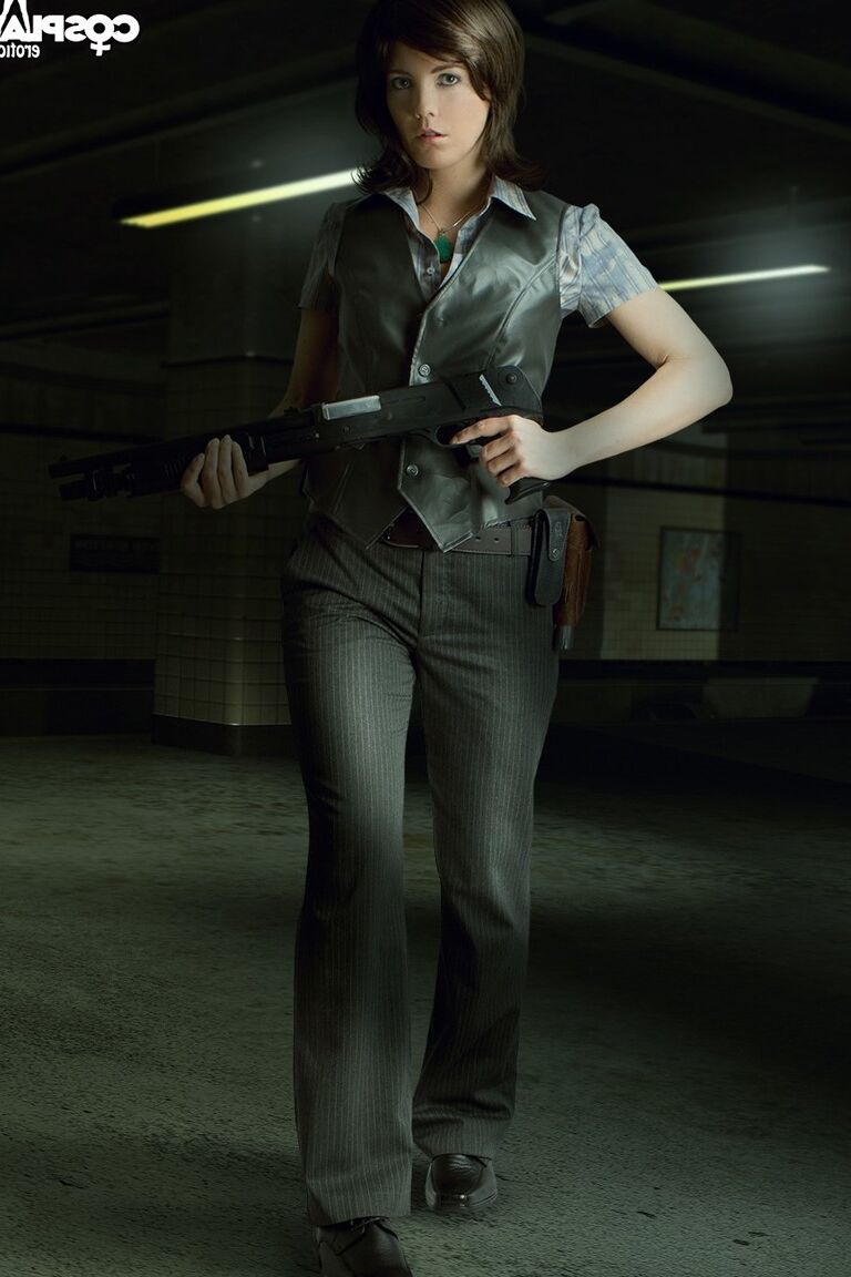 12P Helena Harper Resident Evil 6 cosplay nua