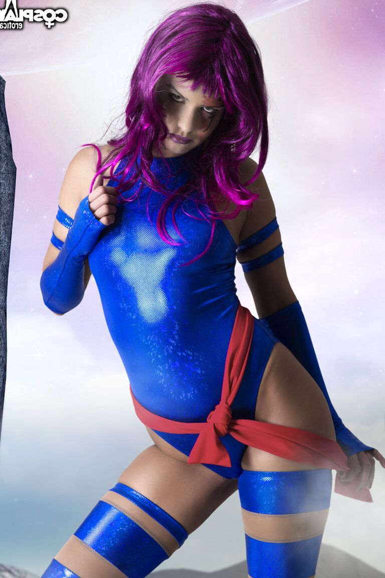 12P Psylocke X Men 3 La decisión final cosplay desnudo