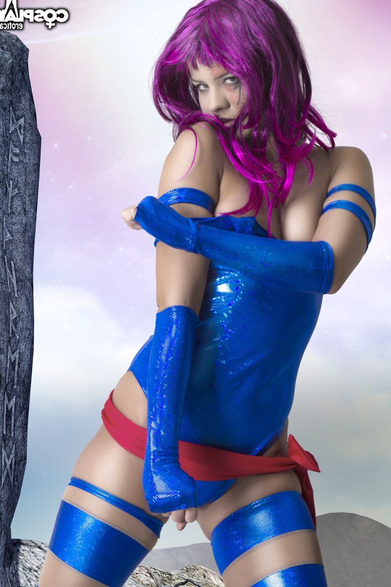 12P Psylocke X Men 3 La decisión final cosplay desnudo