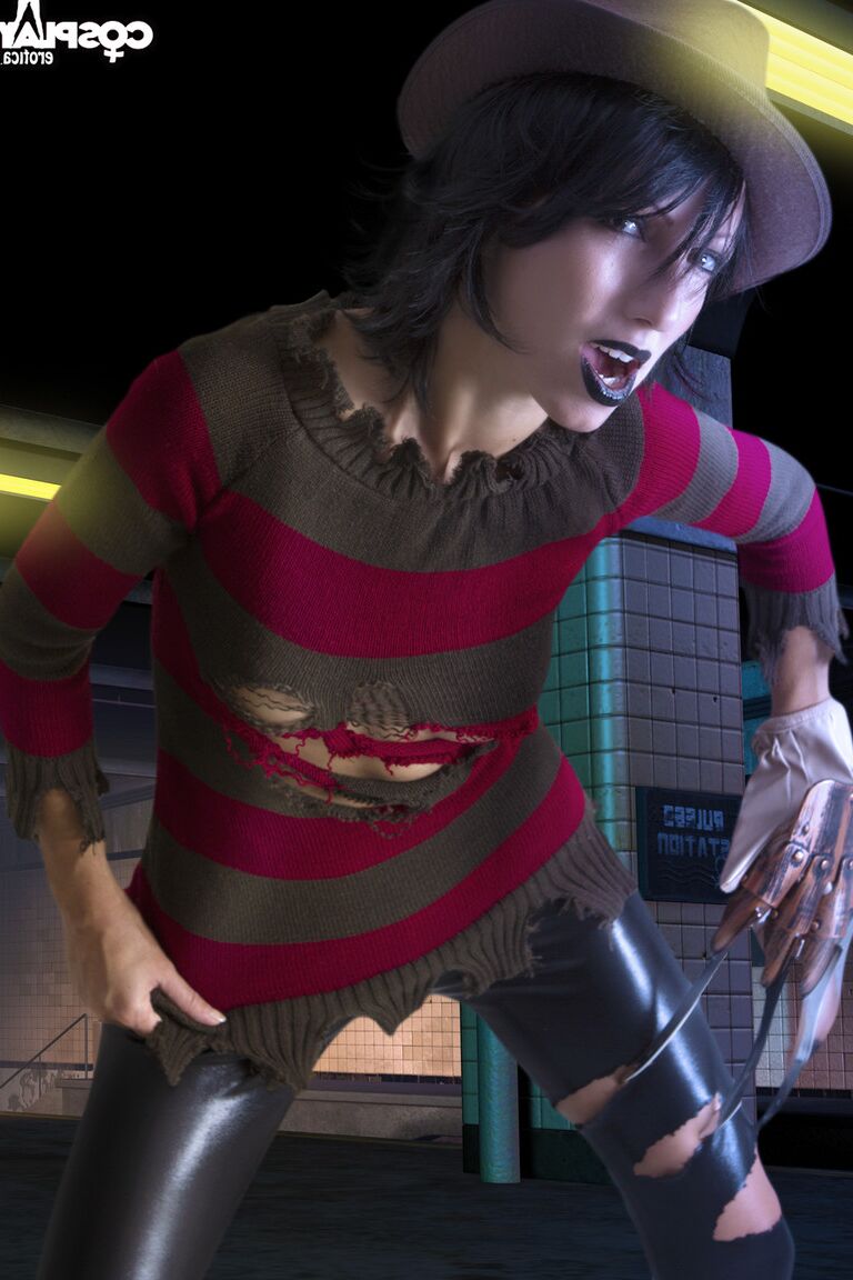 12P Angela Nightmare On Sex Street nacktes Cosplay