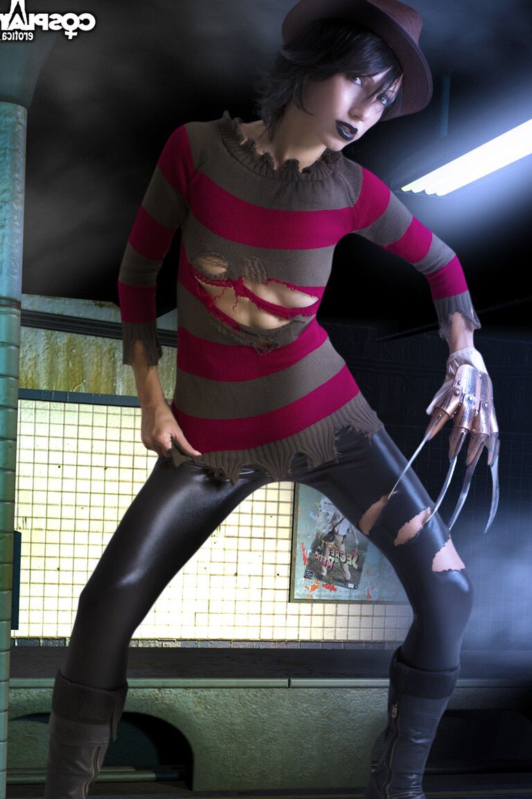12P Angela Nightmare On Sex Street nacktes Cosplay