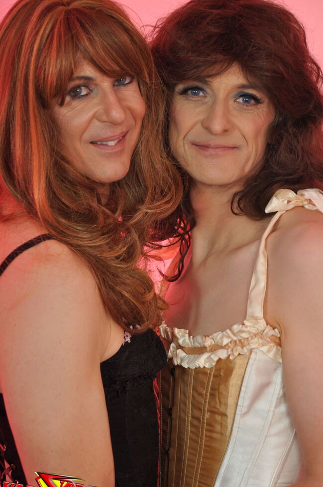 15P Two naughty TGirls gets to play with special guest Nylon Jane