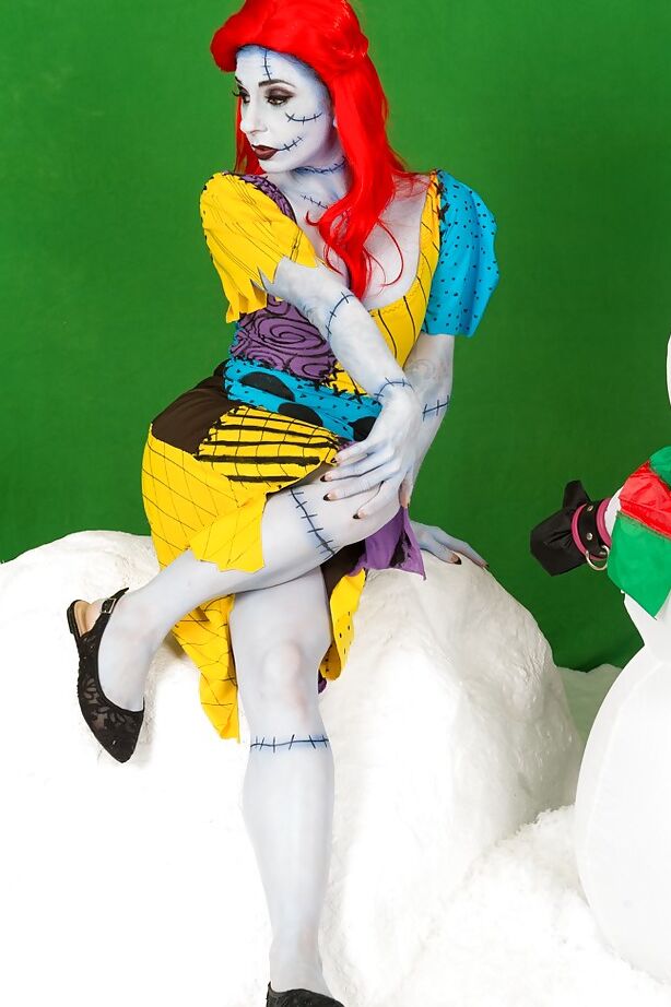 12P First timer Joanna Angel flashing girl parts in kinky cosplay outfit