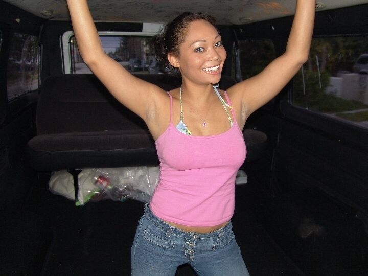 19P Breathtaking Latina Lexi gives a great titjob and BJ to a stranger in a van