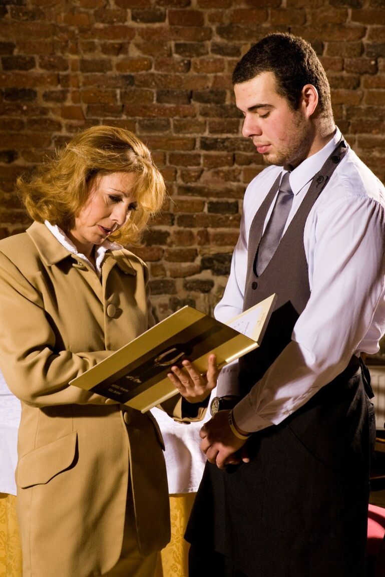 11P Mature restaurant manager Koko blowing and screwing a young waiter