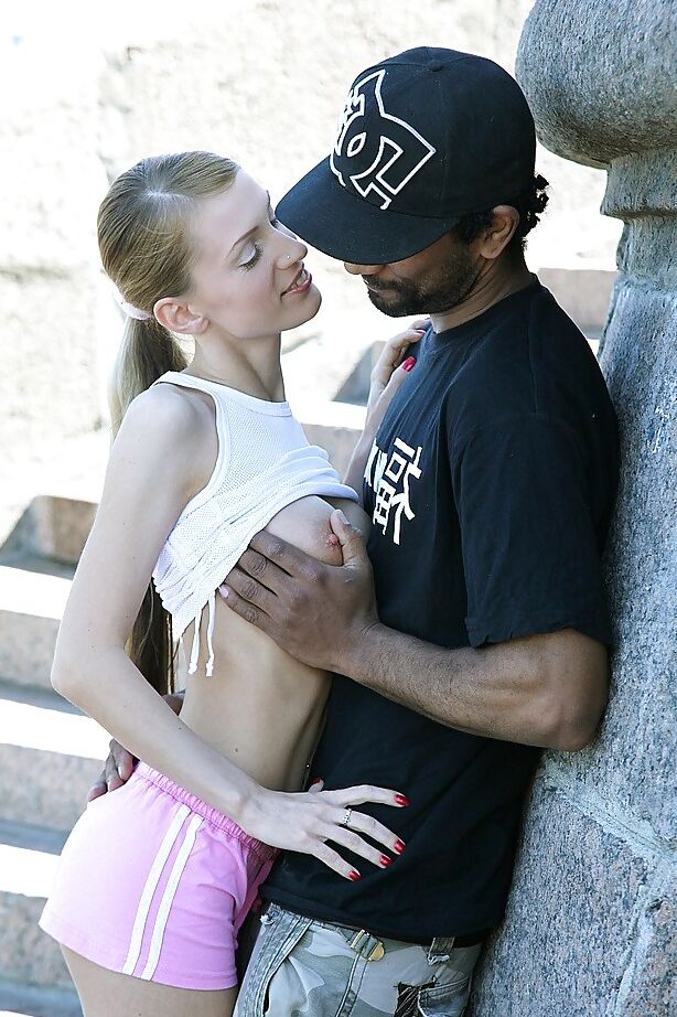 16P Young babe Olga Barz shafted hardcore by black dong in interracial set