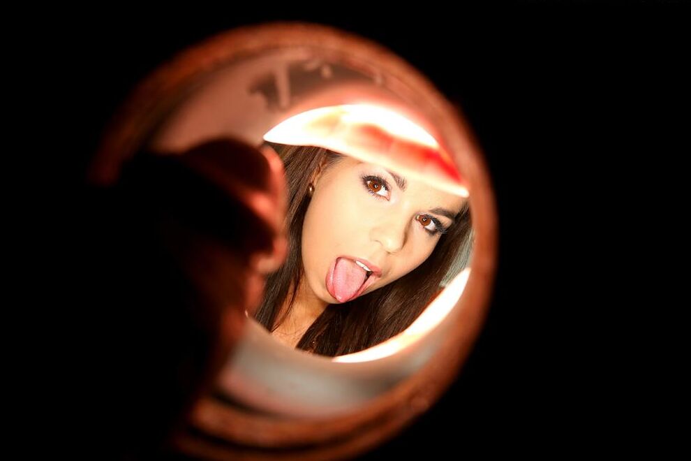 15P Cute girl gets covered in copious amounts of cum at a gloryhole