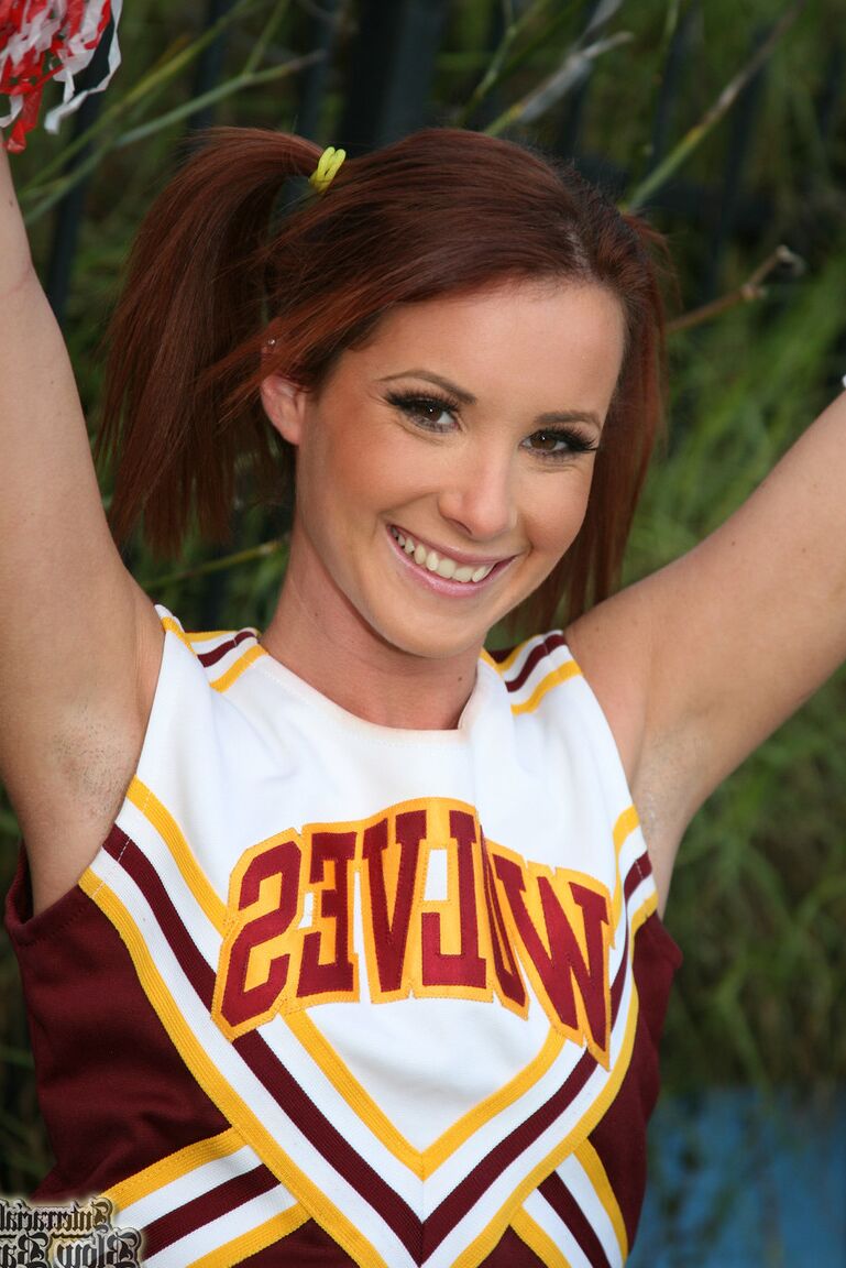 21P Redhead cheerleader Tweety Valentine gets banged and facialed by black bulls