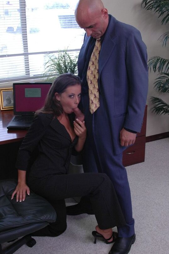 16P Penny Flame with huge hooters riding a massive cock in the office
