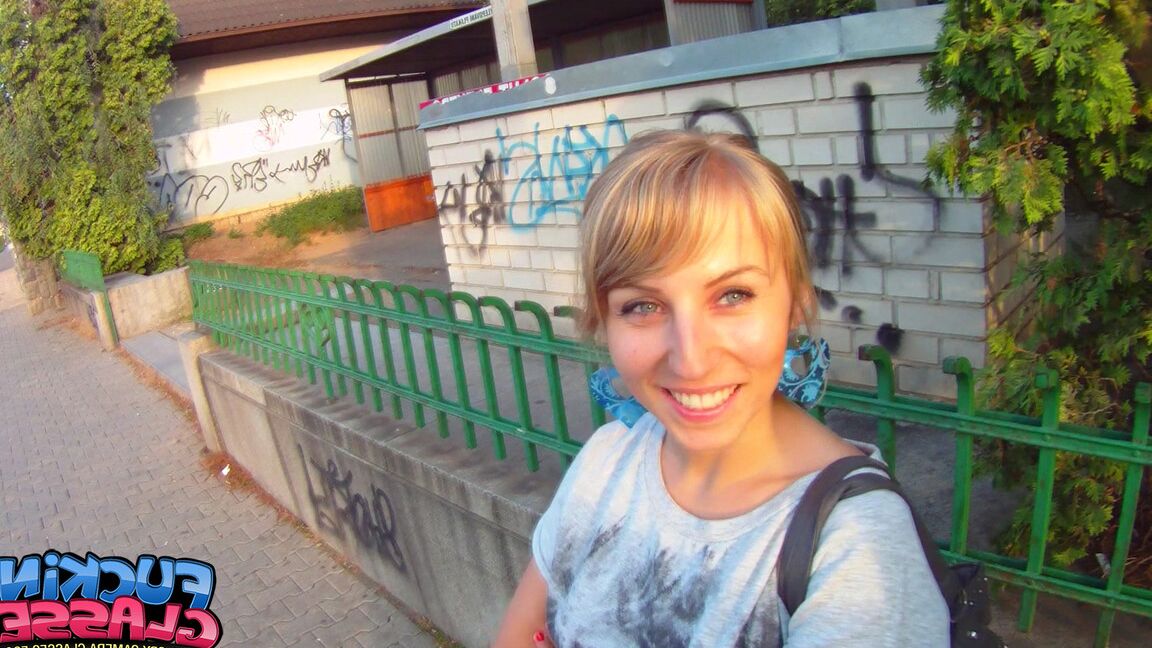 21P Busty newbie Elizabeth gets seduced & fucked by her neighbor in public