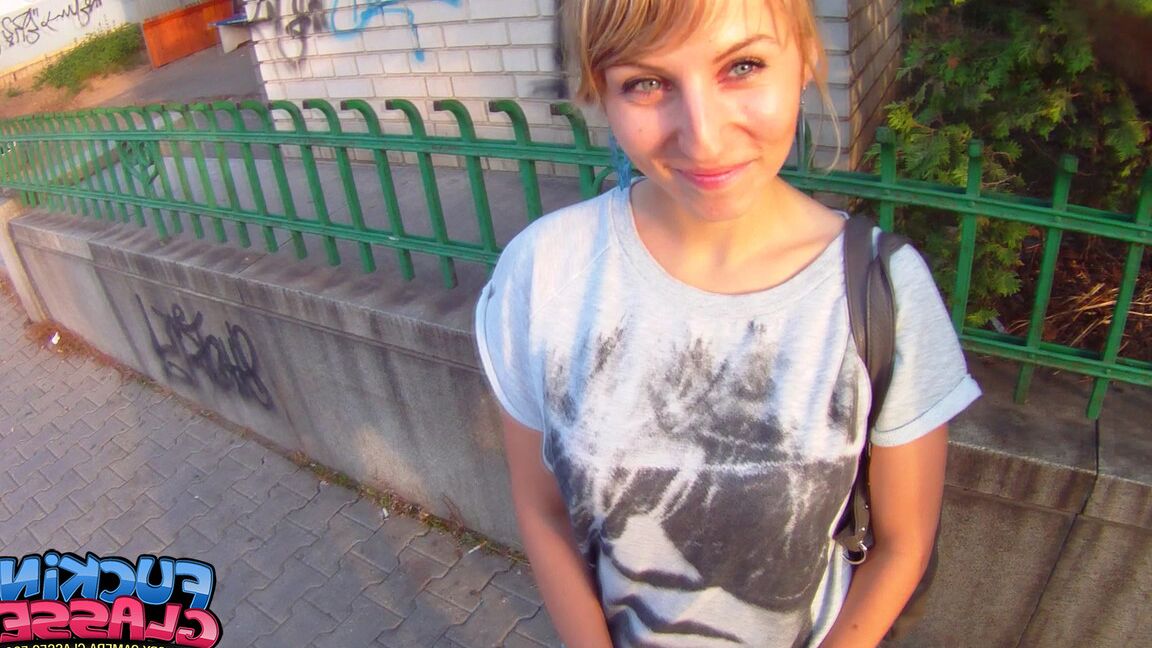 21P Busty newbie Elizabeth gets seduced & fucked by her neighbor in public