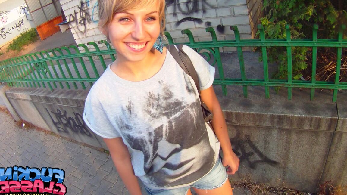 21P Busty newbie Elizabeth gets seduced & fucked by her neighbor in public