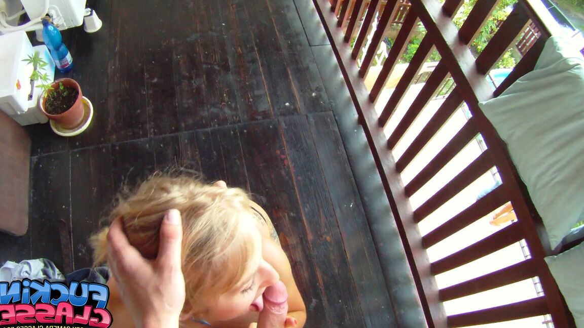 21P Busty newbie Elizabeth gets seduced & fucked by her neighbor in public