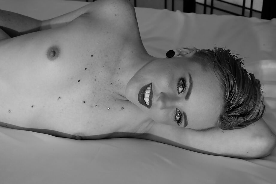 16P Tiny tits of teen babe Miley Mae shown while she is in her panties