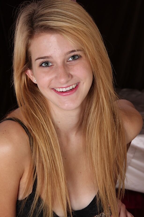 16P Blonde amateur Karma Jones exposing her small young girl tits