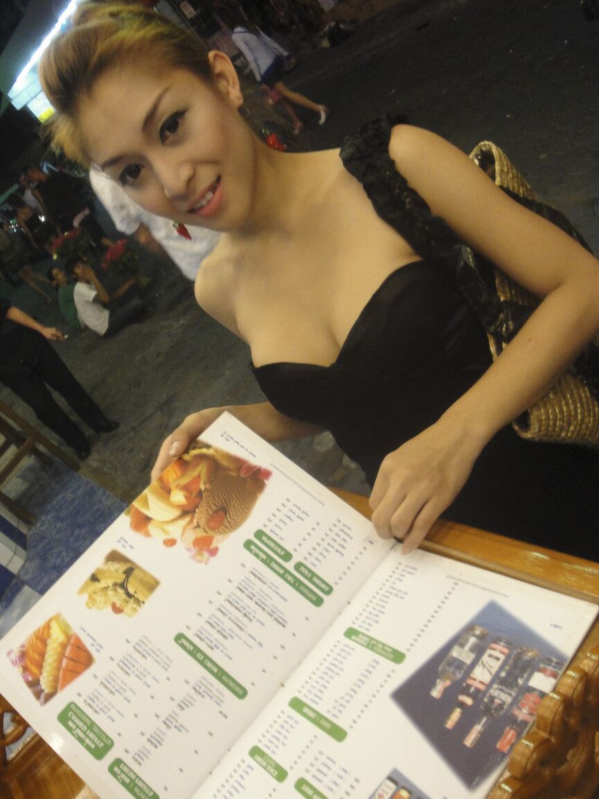 17P Stunning ladyboy Yoyo exposing her perfect big tits and curved dick