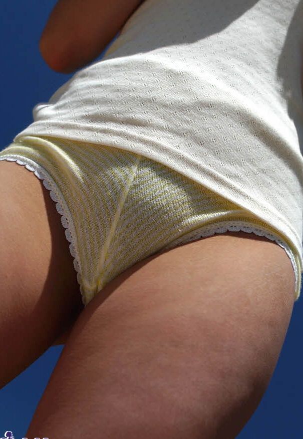 16P Petite Japanese girl Haruki gets completely naked while out in public