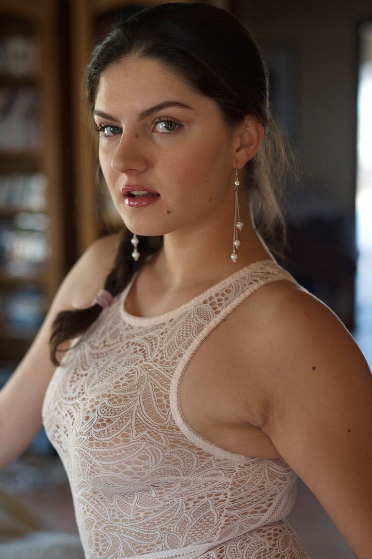 12P Solo model Francesca Dicaprio removes sheer bodysuit to pose naked