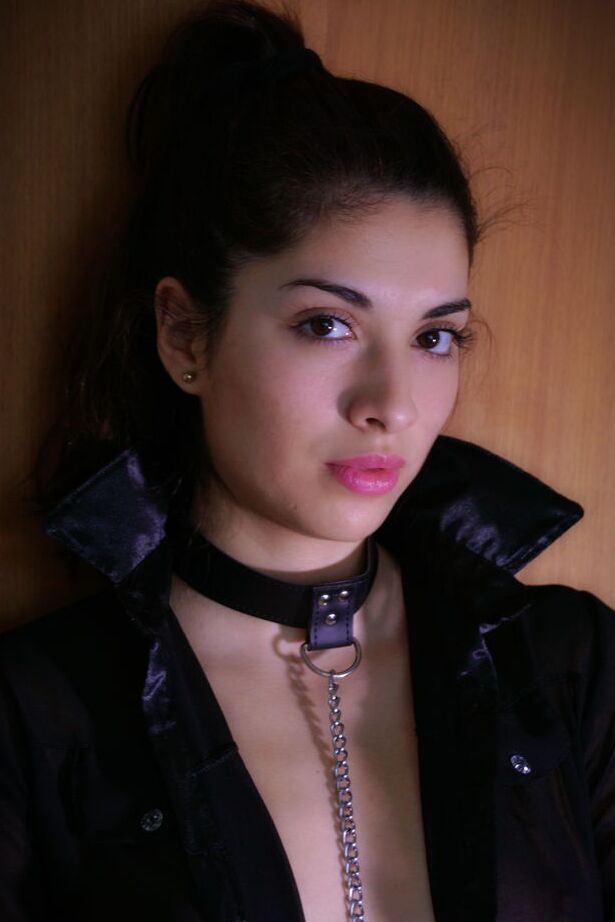 16P Teen model Arissa touches her pussy while cuffed at the wrists and ankles