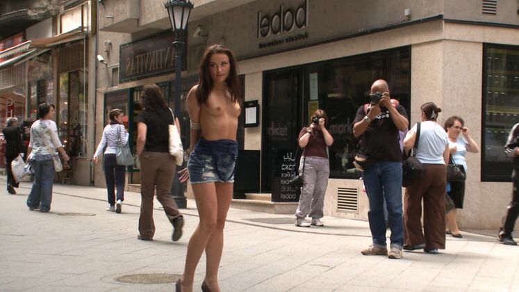 11P Burnett chick Niki Sweet is forced into sex acts while in public