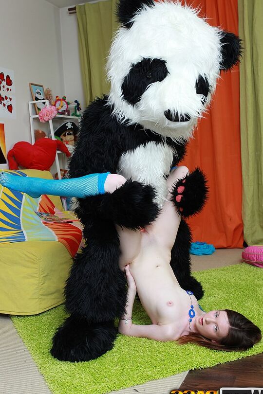 16P Young student Nicki has sexual relations with a panda bear