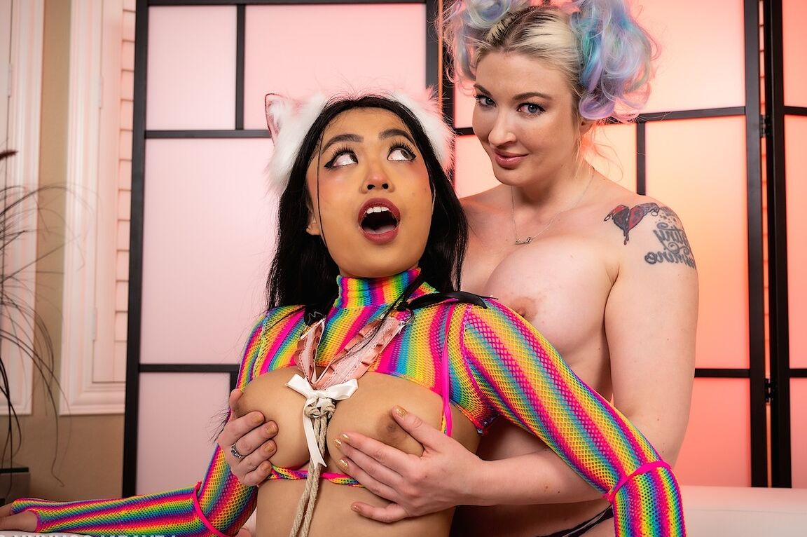 21P Estrela Pornô Platinum Leya Falcon, Luna Mills