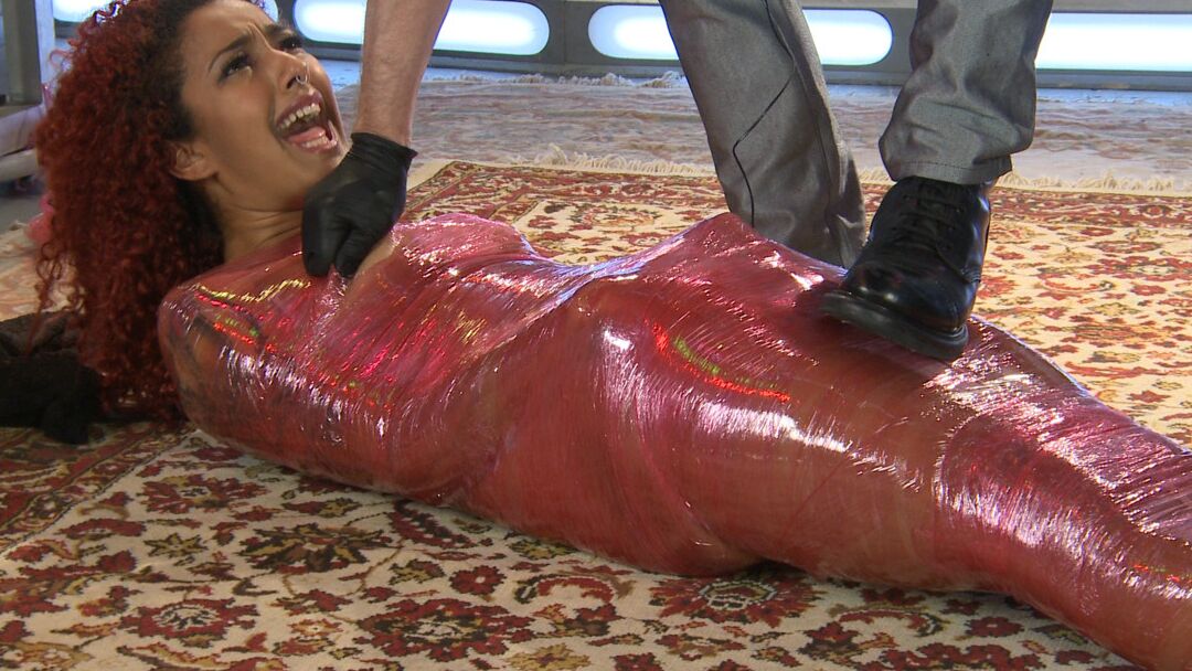 16P Curly haired ebony Daisy Ducati gets tortured by her dominant master