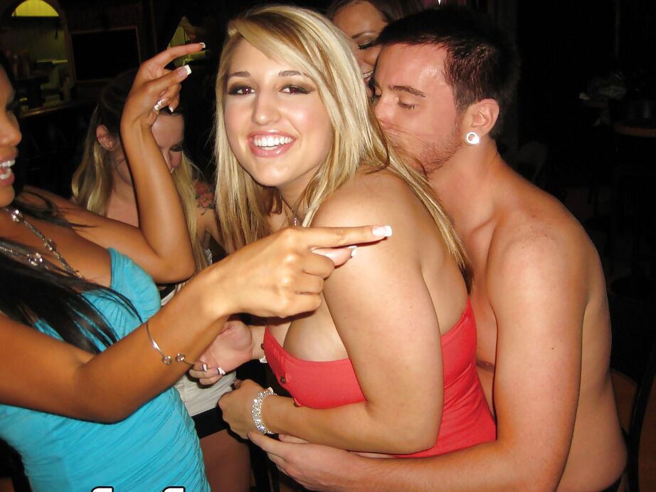 16P Hot babe with big tits Dayna Vendetta gets into a party with groupsex